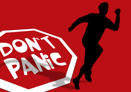 Schriftzug Don't Panik, Gerd Altmann auf Pixabay