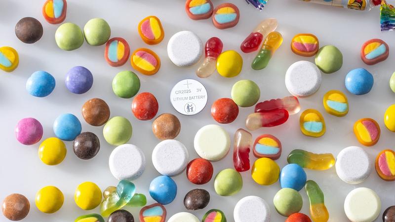 Süßigkeit oder doch Batterie, Bild mit Medikamenten