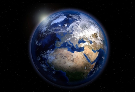 Bild der Erde im Weltall